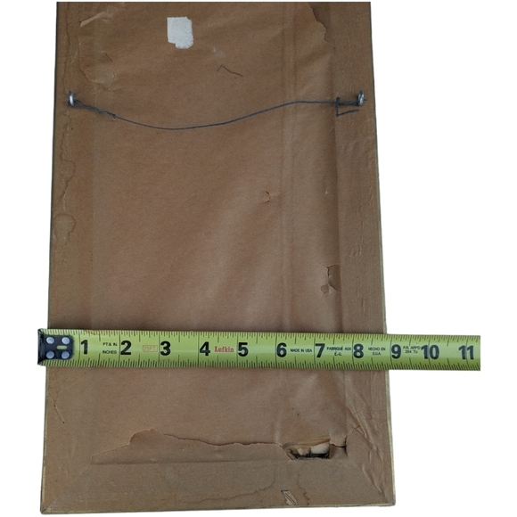 Vintage 1962 Miki Big Eye "Left Out" Framed Print 18 Inches x 9 Inches - Picture 6 of 6